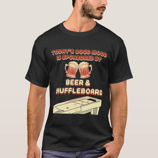 Camiseta Shuffleboard Player Beer  (Anverso)