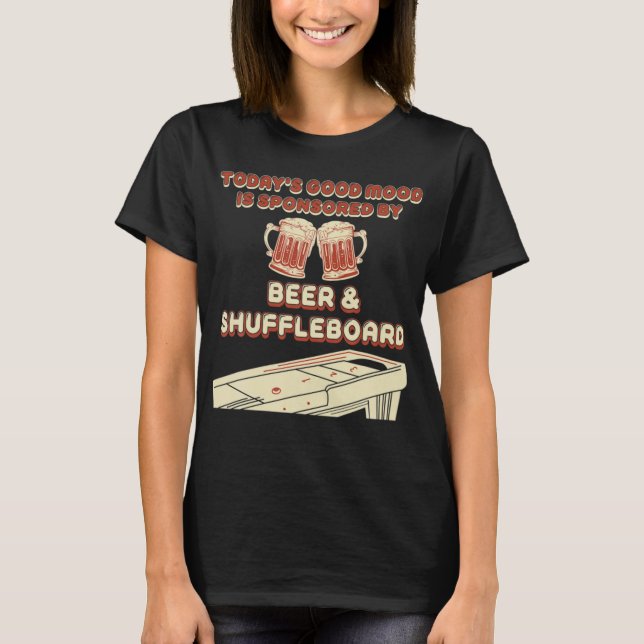 Camiseta Shuffleboard Player Beer T Shirt  (Anverso)