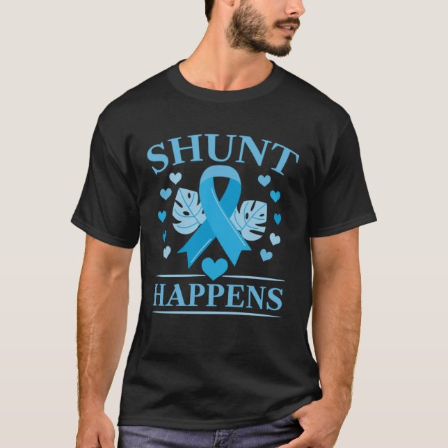 Camiseta Shunt Ocurre Tumor Cerebral Hidrófano Conciencia (Anverso)