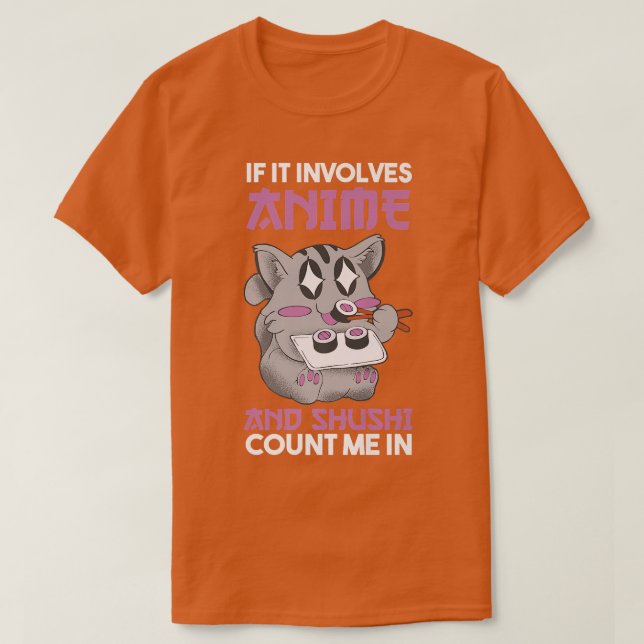 Camiseta Shushi y Anime  (Diseño del anverso)