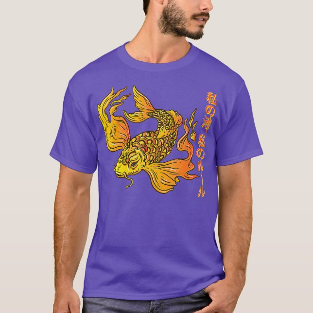 CAMISETA SHUSUI KOI PESH PARA EL AMANTE DEL ARTE JAPONÉS (Anverso)