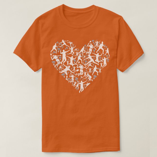 Camiseta Shuttlecock As Heart Badminton  (Diseño del anverso)
