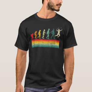 Camiseta Shuttlecock deportivo de Badminton Evolution Retro