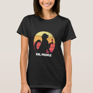 Camiseta Shy Introvert Ew People Dog Antisocial Loner Wallf