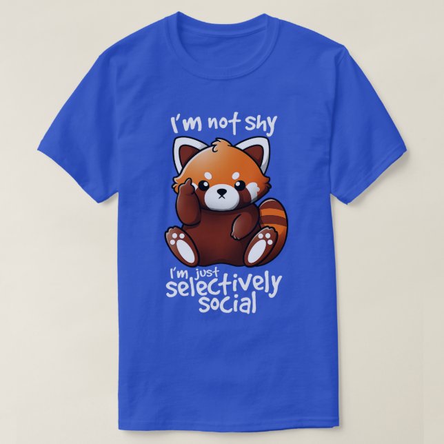 Camiseta Shy red panda 1 (Diseño del anverso)