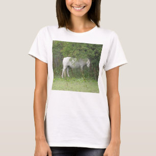 Camiseta Shy White Horse T Shirt