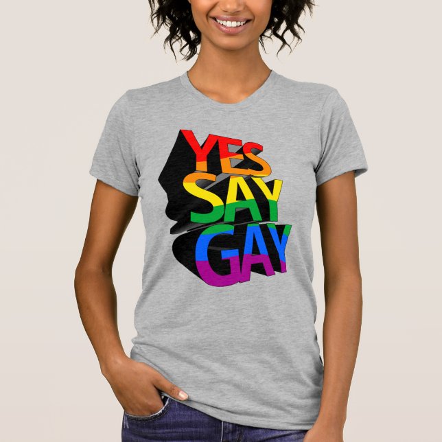 Camiseta Sí a Gay (Anverso)