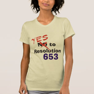 Camiseta Sí a la resolución 653