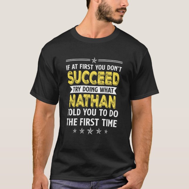 Camiseta Si al principio no lo logras, prueba a hacer lo qu (Anverso)