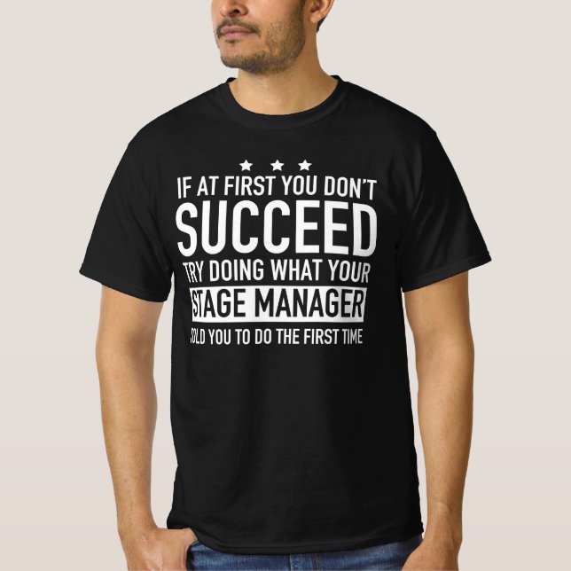 Camiseta Si Al Principio No Se Sucede El Administrador De F (Anverso)