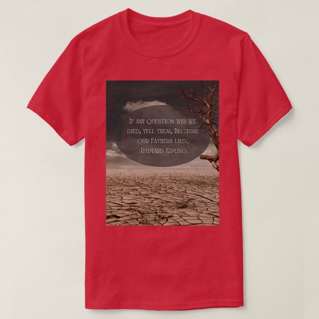 Camiseta Si Alguna Pregunta Por Qué Mimos Rudyard Kipling (Diseño del anverso)
