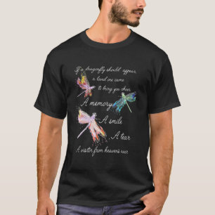 Camiseta Si Aparece Una Dragonfly, Alegre Una Memoria A Sm