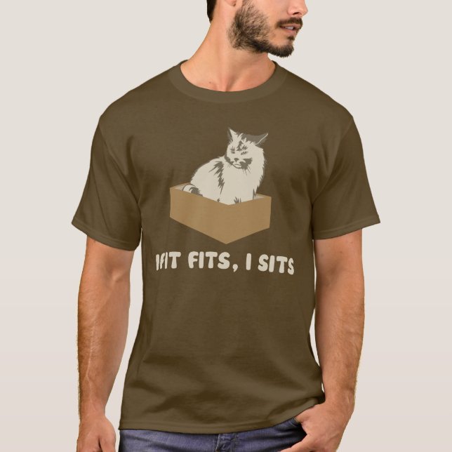 Camiseta Si cabe, I sienta el gato (Anverso)