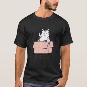 Camiseta Si cabe me siento dicho humor citas gato lindo
