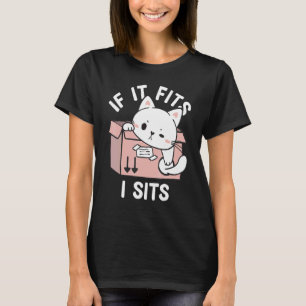 Camiseta Si cabe me siento dicho humor citas gato lindo
