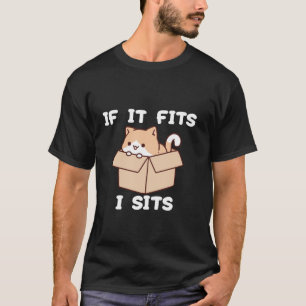 Camiseta Si cabe me siento Meme divertido de gato