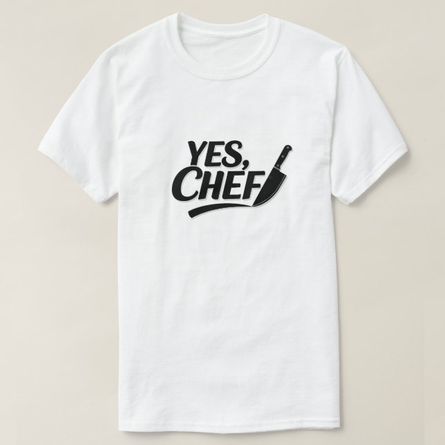 Camiseta ¡SÍ, Chef! (Diseño del anverso)