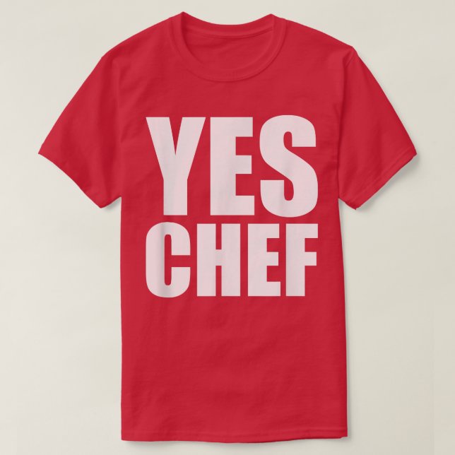 Camiseta Sí ChefFunny Chef, Funny Cook diciendo, Cocina Coo (Diseño del anverso)