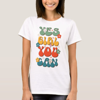 Camiseta Sí, Chica, Día de la Igualdad de la Mujer