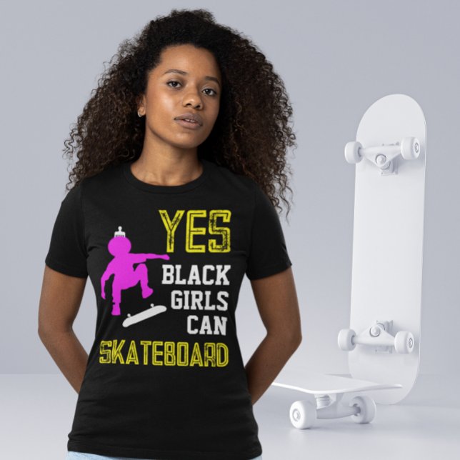 Camiseta SÍ CHICAS PUEDEN PATROCINAR A Chica de patinaje af (Subido por el creador)