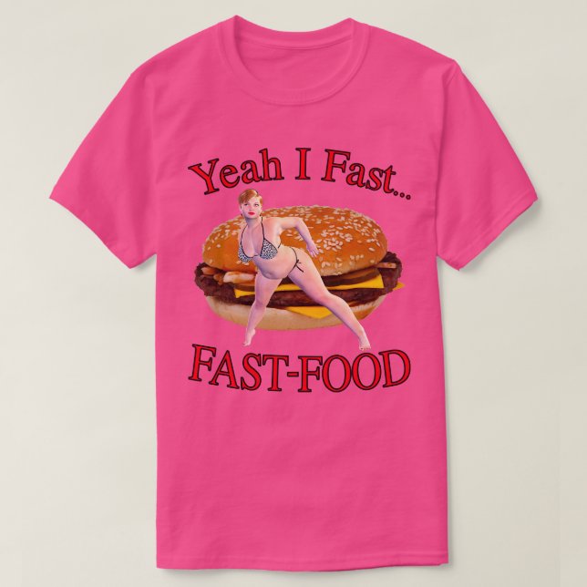 Camiseta Sí, comida rápida (Diseño del anverso)