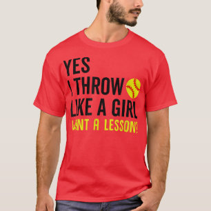 Camiseta Si, como un Chica, quiero una lección para una muj