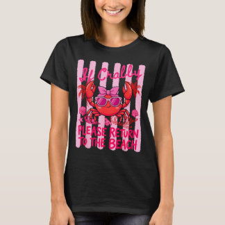 Camiseta Si Crabby Regresa A La Playa Vacaciones De Verano