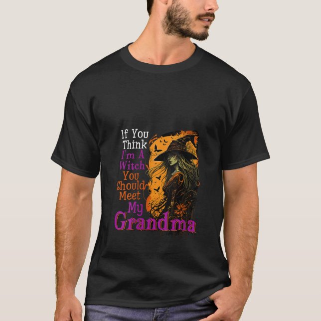 Camiseta Si crees que soy Chiste divertido de Halloween Con (Anverso)