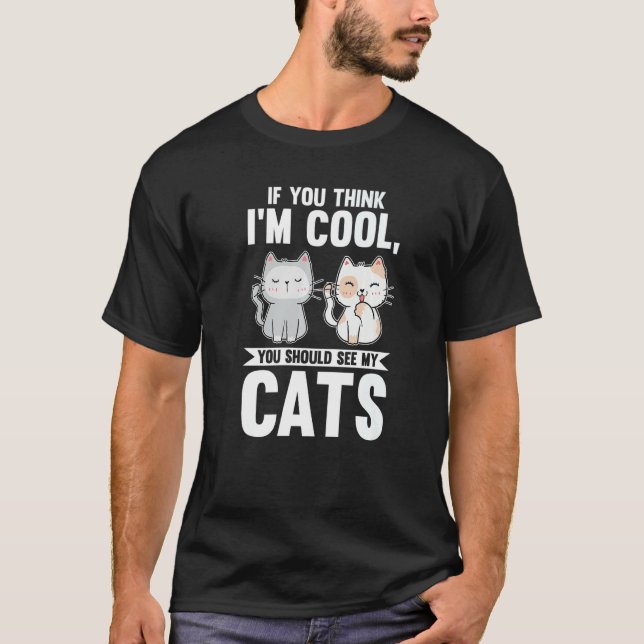 Camiseta Si crees que soy Guay deberías ver a mi gato de ga (Anverso)