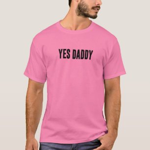 Camiseta SÍ DADDY Audaz Diseño En Negro