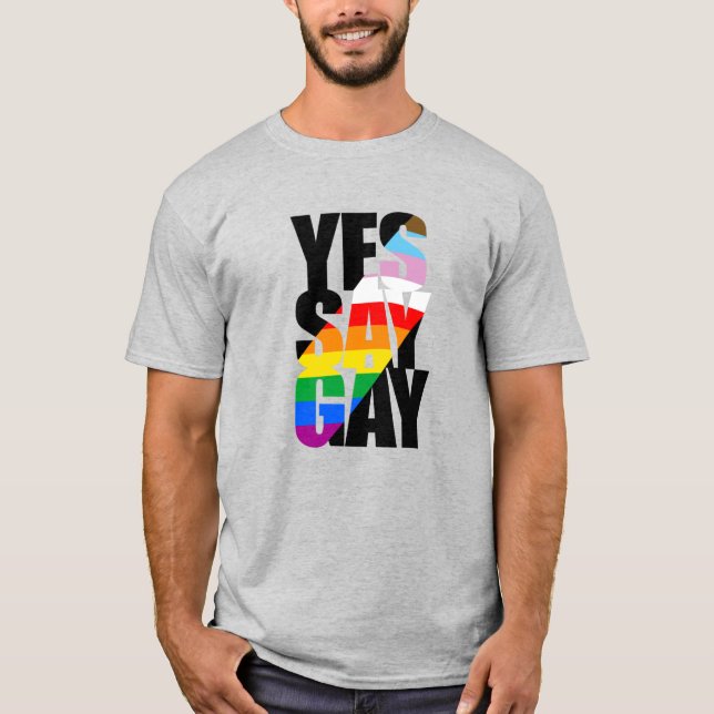 Camiseta Sí, di gay (Anverso)
