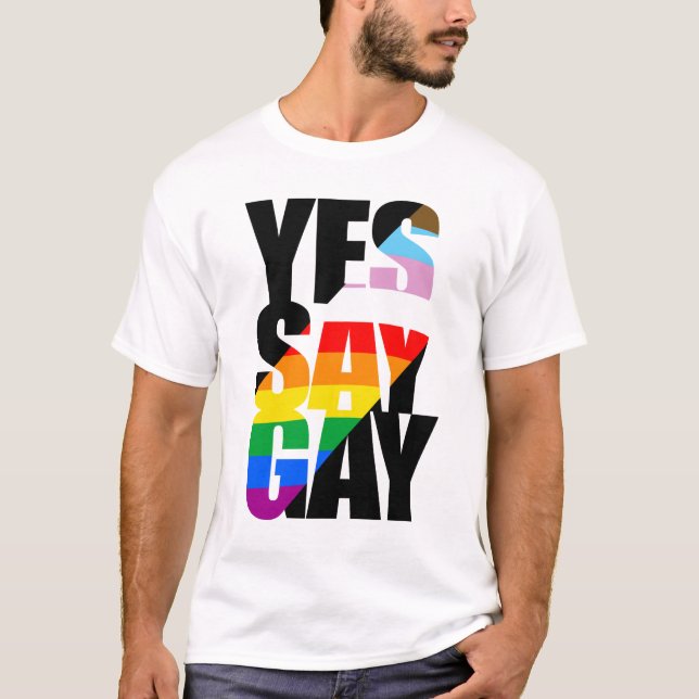 Camiseta Sí, di gay (Anverso)