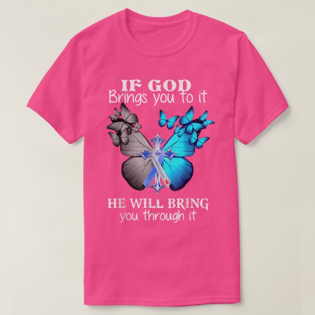 Camiseta Si Dios te lleva, te traerá (Diseño del anverso)