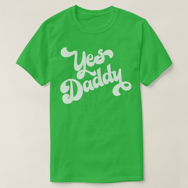 Camiseta Sí Diseño de tipografía retro de papá (Diseño del anverso)