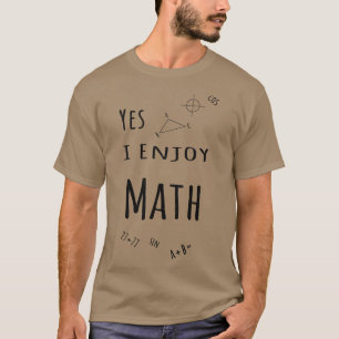 Camiseta Sí, disfruto las matemáticas3
