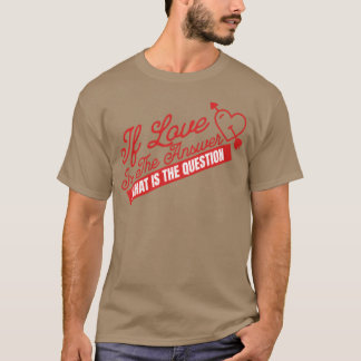 Camiseta SI EL AMOR ES LA RESPUESTA amigos