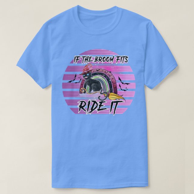 Camiseta Si El Broom Se Encaja Con El Viajero, Funny Hallow (Diseño del anverso)