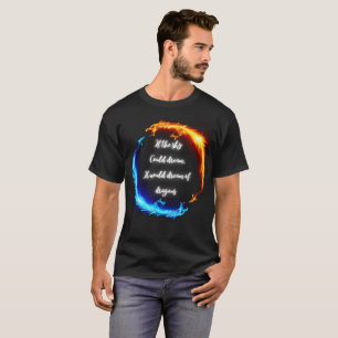 Camiseta Si el cielo pudiera soñar con dragones