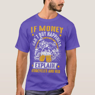 Camiseta Si el dinero no puede comprar la felicidad, motoci