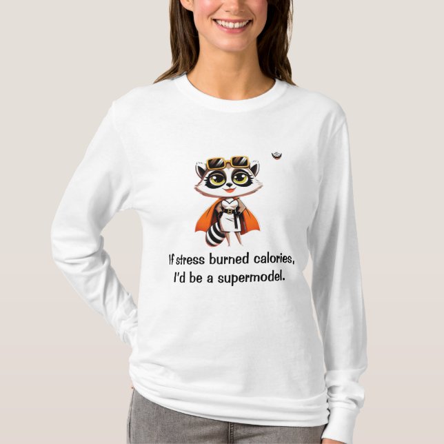 Camiseta Si el estrés quemara calorías (Anverso)