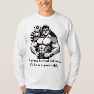 Camiseta Si el estrés quemara calorías