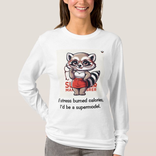 Camiseta Si el estrés quemara calorías (Anverso)