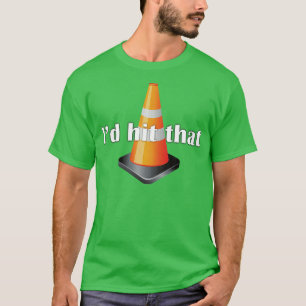 Camiseta Si El Naranja De Tráfico Cone Funny Manejando Mal