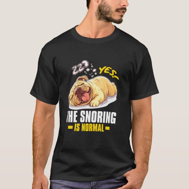 CAMISETA ¡SÍ! EL RONQUIDO ES NORMAL (Anverso)