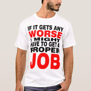 Camiseta Si Empeora - Negro y Rojo