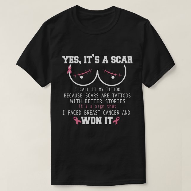 Camiseta Sí, es una cicatriz que enfrenté a la prevención d (Diseño del anverso)