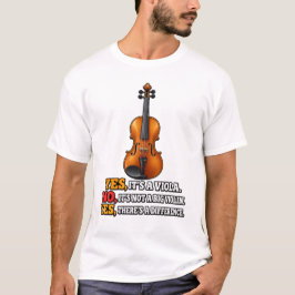 Camiseta Sí, es una viola. No, no es un violín.