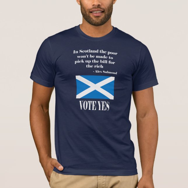 Camiseta sí escocesa del referéndum de la (Anverso)