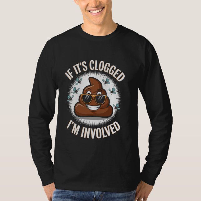 Camiseta Si está atascado, estoy involucrado en la desconex (Anverso)
