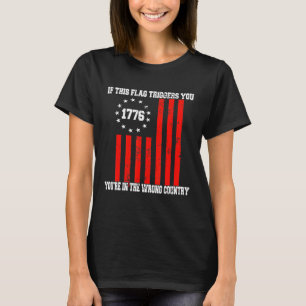 Camiseta Si esta bandera desencadena la bandera estadounide